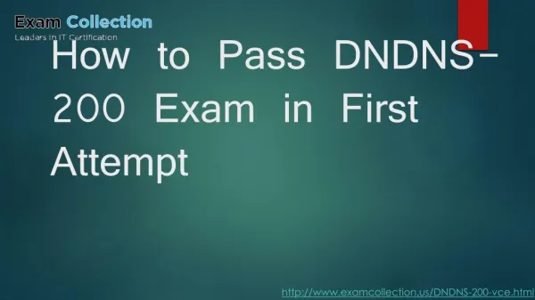 Examcollection DNDNS-200 Exam Questions