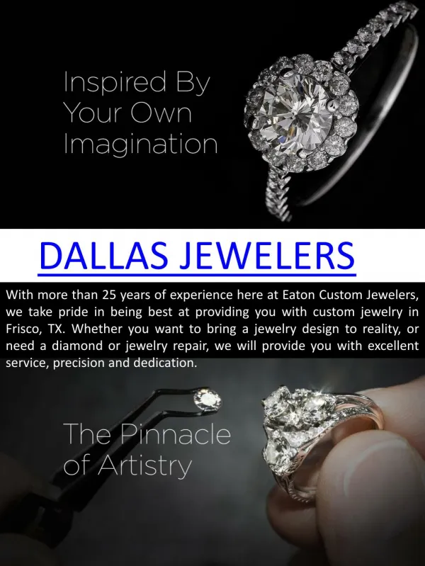 Custom jewelry dallas