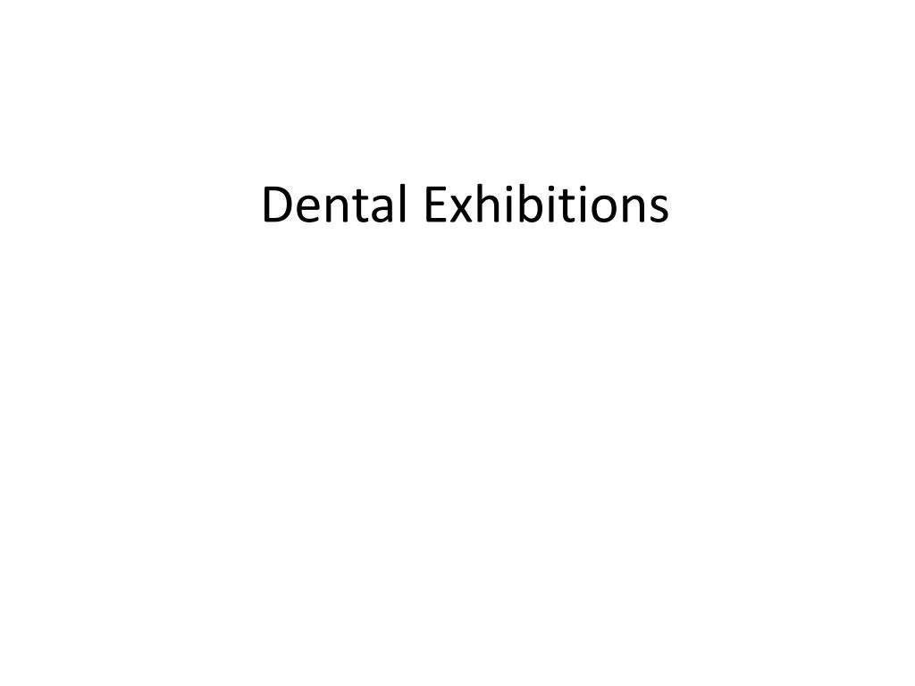dental exhibitions