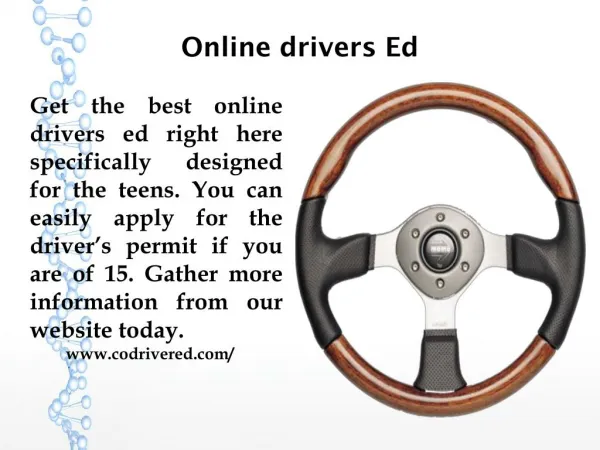 Online drivers Ed