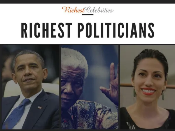 Richest politicians