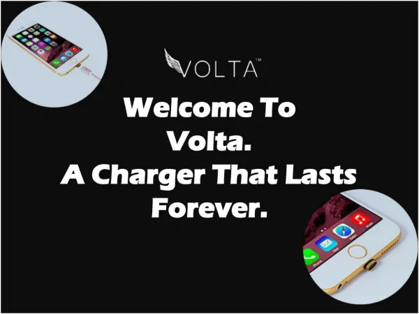 Welcome To Volta A Charger
