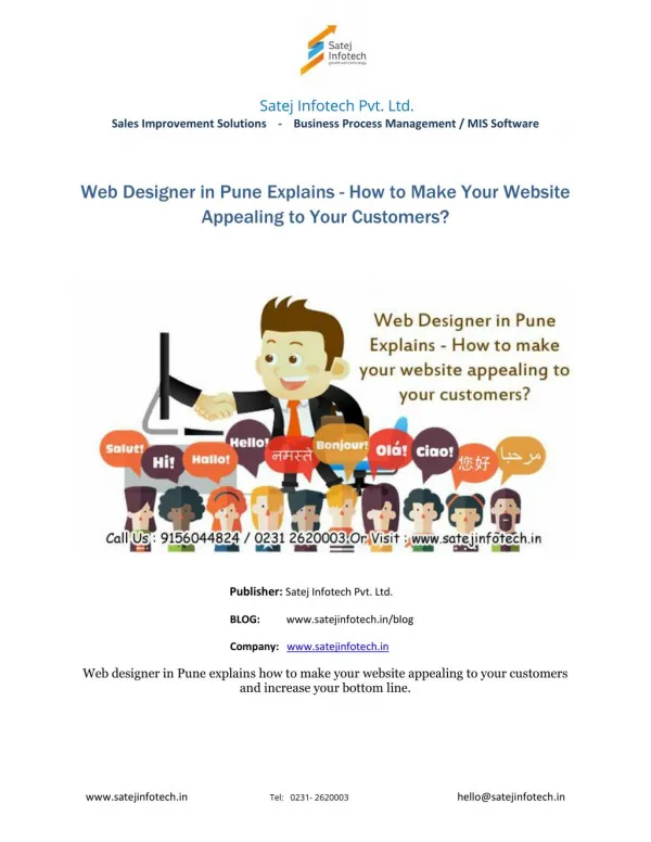 Web Designer in Pune/Web Design Company in Pune
