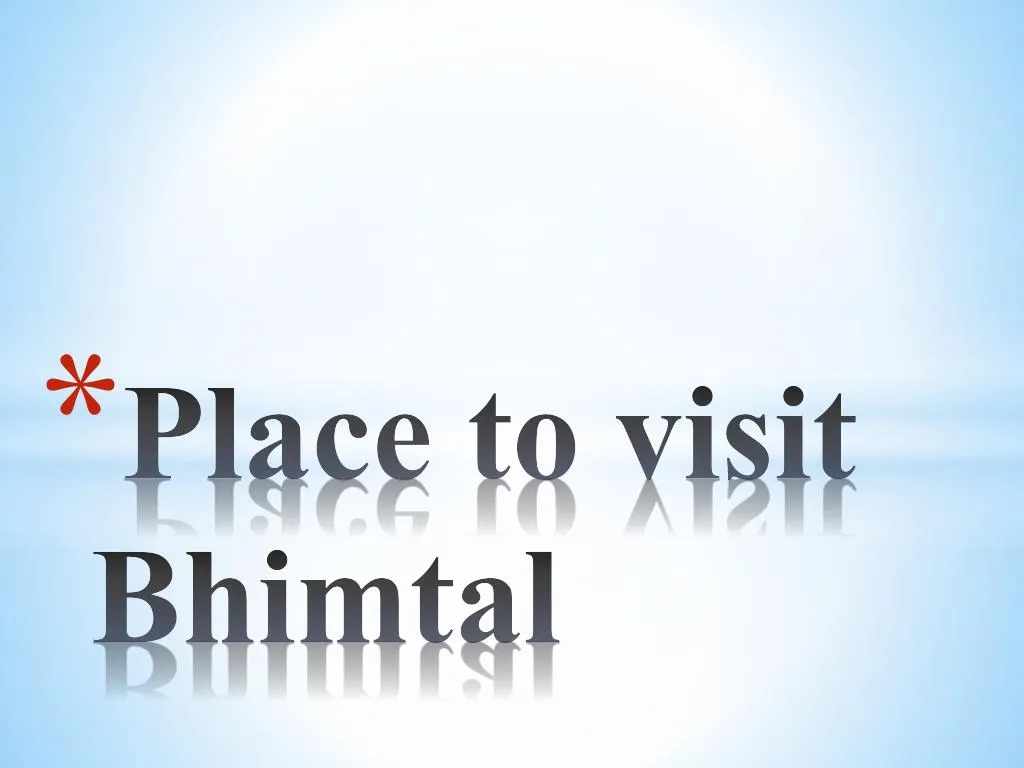 place to visit bhimtal