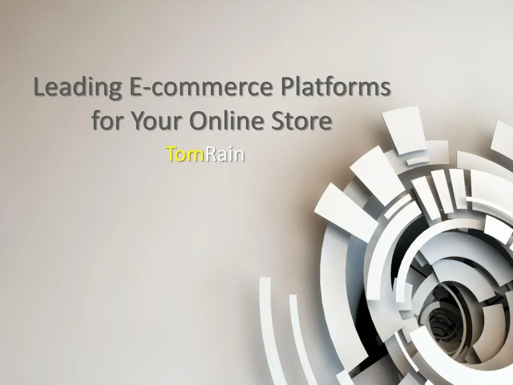 leading e commerce platforms for your online store