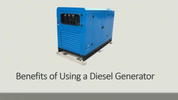 Benefits of Using a Diesel Generator