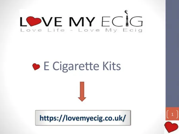 Electronic Cigarette Starter Kit - LOVE MY ECIG