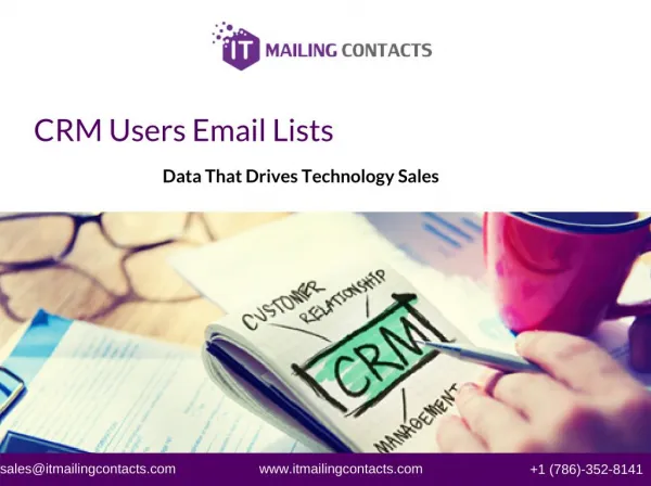 CRM Users List | IT Mailing Lists
