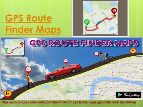 GPS Route Finder Map
