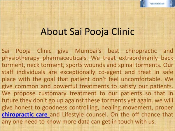 Back Pain Treatment Mumbai