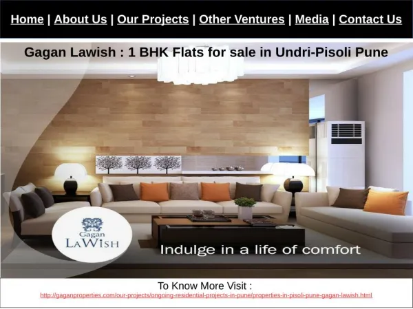 Gagan Lawish : 1 BHK Flats for sale in Undri-Pisoli Pune