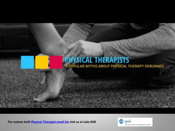Myths of Physical Therapists