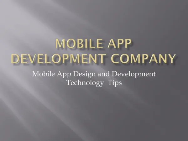 Mobile app designer & developer developing mobile apps