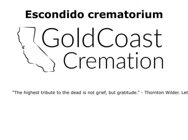 Cremation services in Escondido