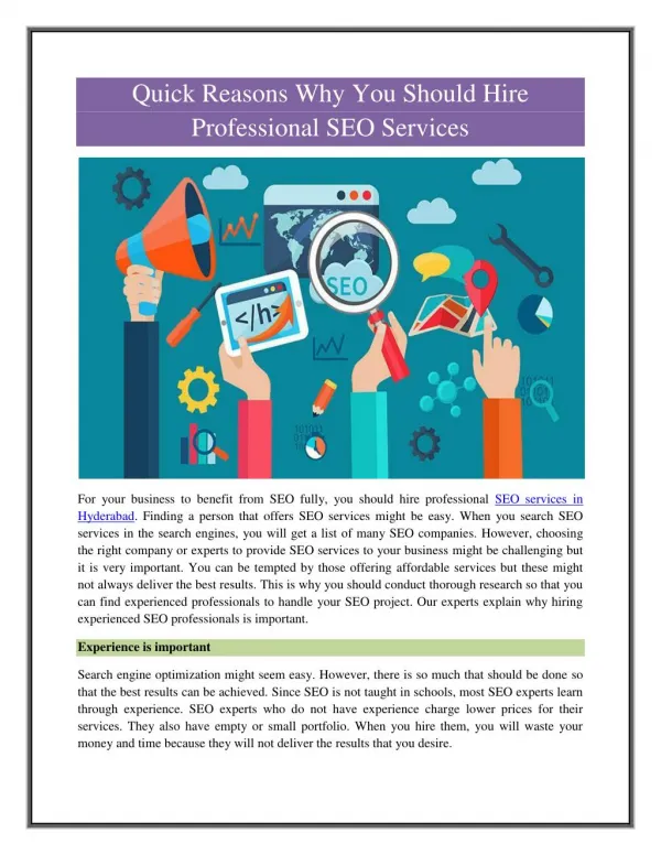 SEO SErvices in India