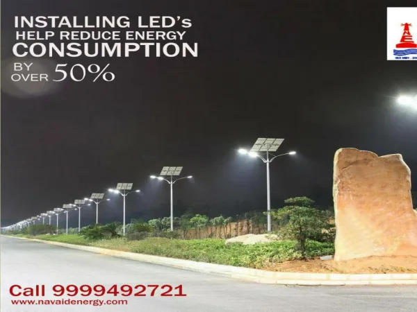 Install integrated solar LED Street light by best lighting system manufacturer or exporter in Delhi.