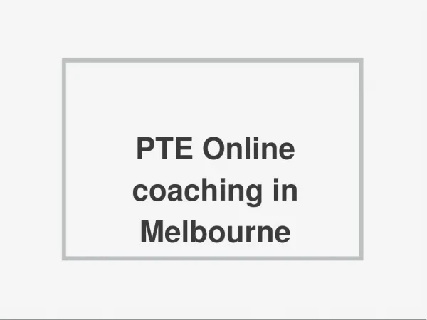 OET coaching in Melbourne