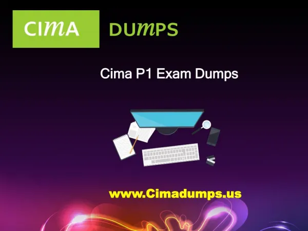 Download Actual CIMA P1 Dumps PDF From - Cimadumps.us