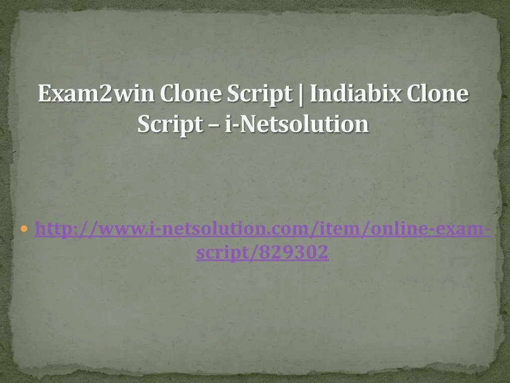 exam2win clone script indiabix clone script i netsolution
