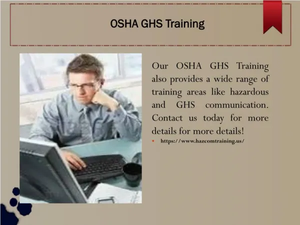 OSHA GHS Training