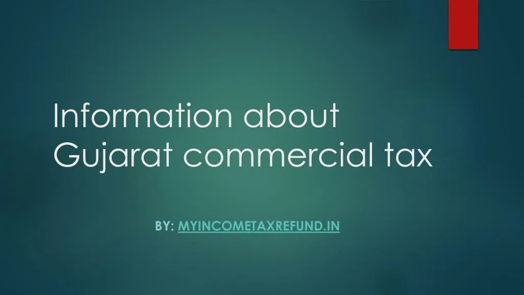 information about gujarat commercial tax