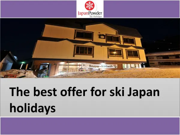 Famous Ski Resorts in Japan