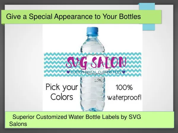SVG Salon- Complete Guidelines to Customize the Water Bottles