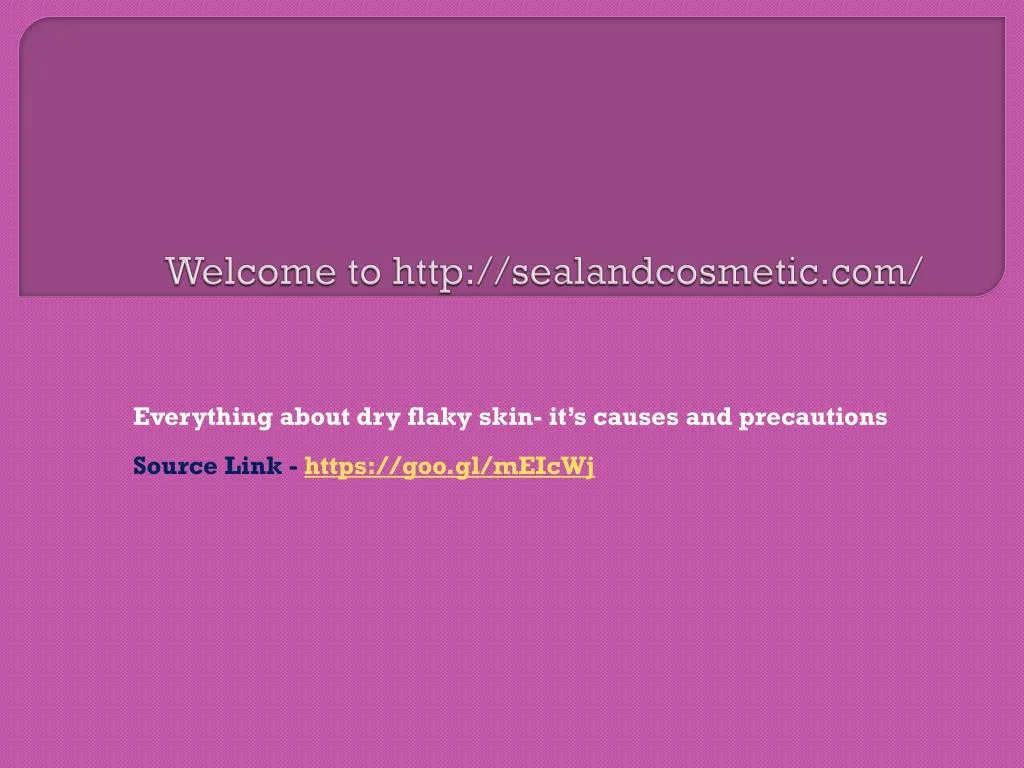 welcome to http sealandcosmetic com