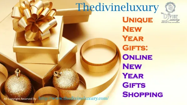 Thedivineluxury Unique New Year Gifts: Online New Year Gifts Shopping