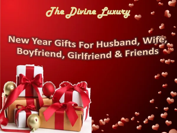 New Year Gifts For Husband, Wife, Boyfriend, Girlfriend & Friends