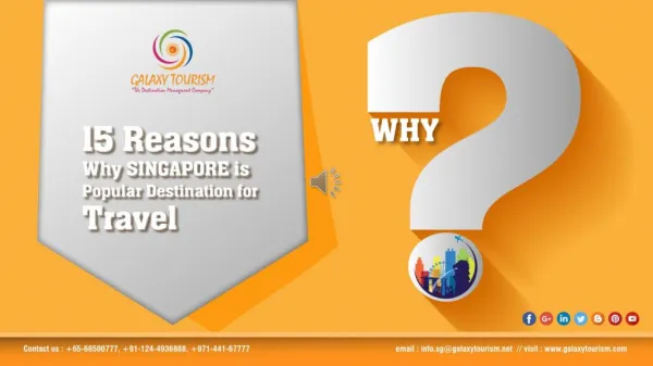 15 Reasons Why Singapore is Popular Destination for Travel