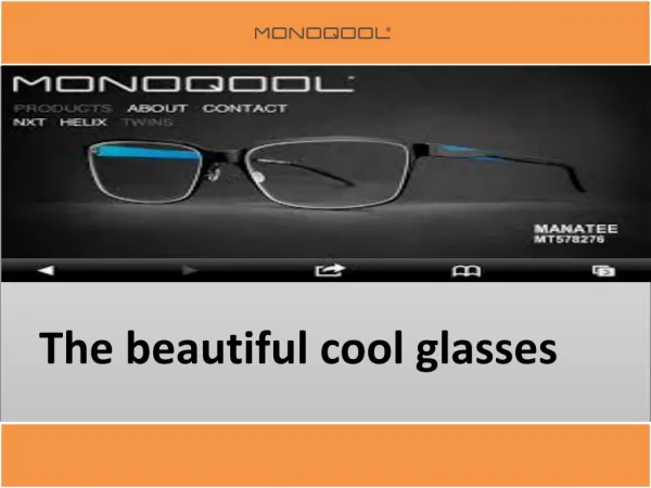 Find unique cool glasses