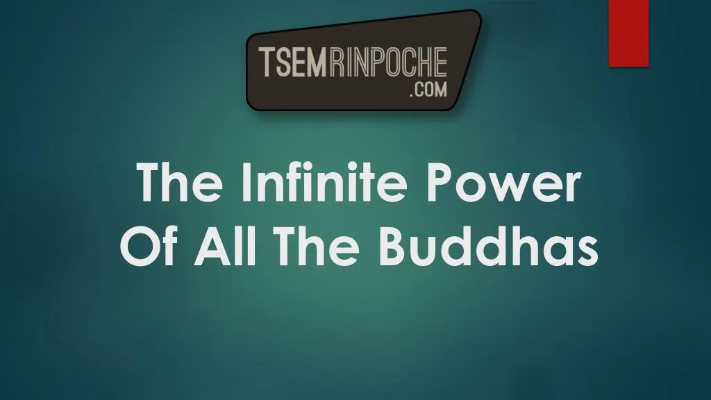 the infinite power of all the buddhas