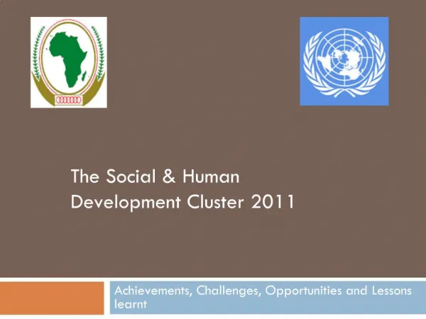 The Social Human Development Cluster 2011