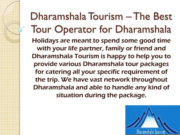 Dharamshala Tour Packages from Delhi, Dharamshala Weekend getaways from Delhi