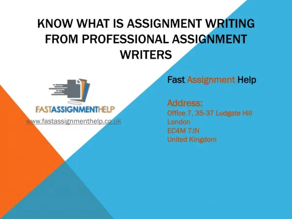 Know What Is Assignment Writing From Professional Assignment Writers