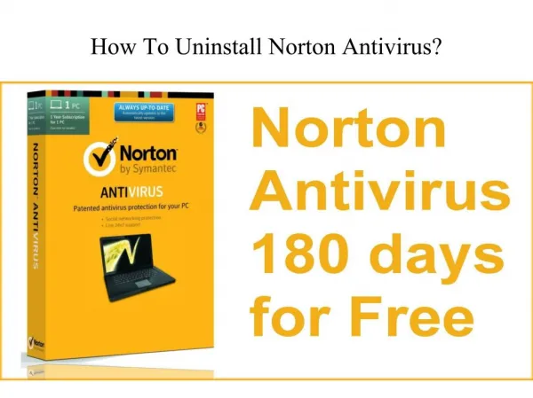 How to uninstall norton antivirus ?