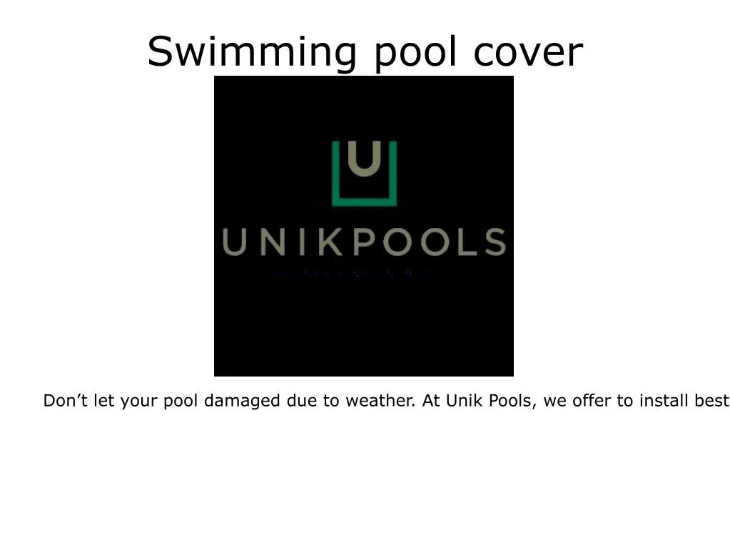 swimming pool cover