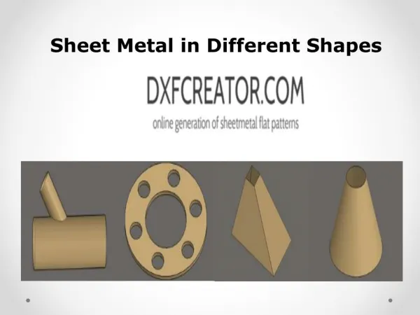 Wide Range of Sheet Metal Designs