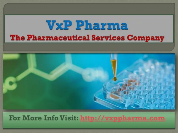 Manufacturing of Better Liquid Oral Solution At VxP Pharma