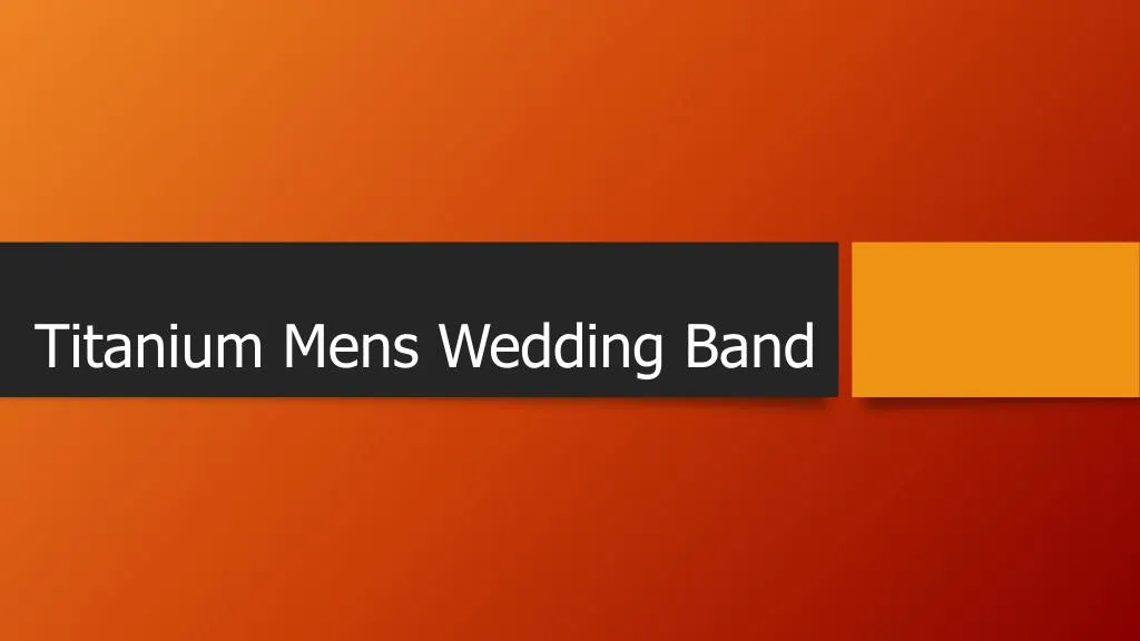titanium mens wedding band