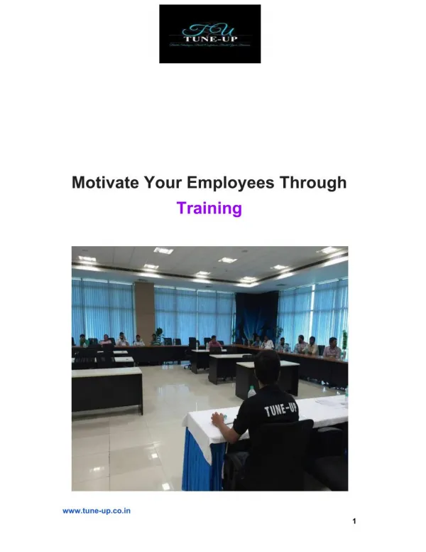 Motivate Your Employees Through Training