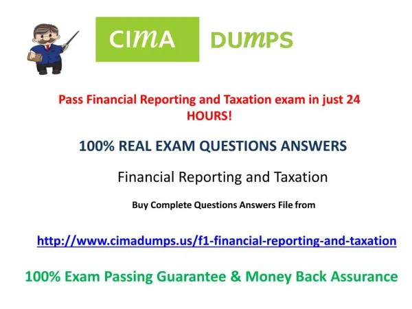 Cimadumps.us | CIMA F1 Dumps Exam Engine Questions