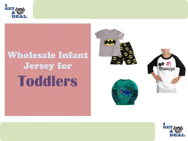 Wholesale Infant Jersey for Toddlers - I Get A Deal