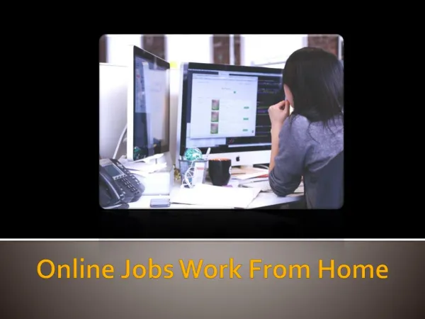 Easy Home based Jobs opportunities