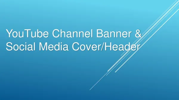 YouTube channal bannar & social media cover