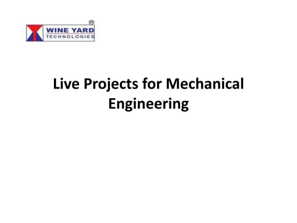 Mechanical Engineering Projects
