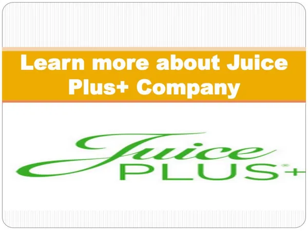 Juice Plus Company