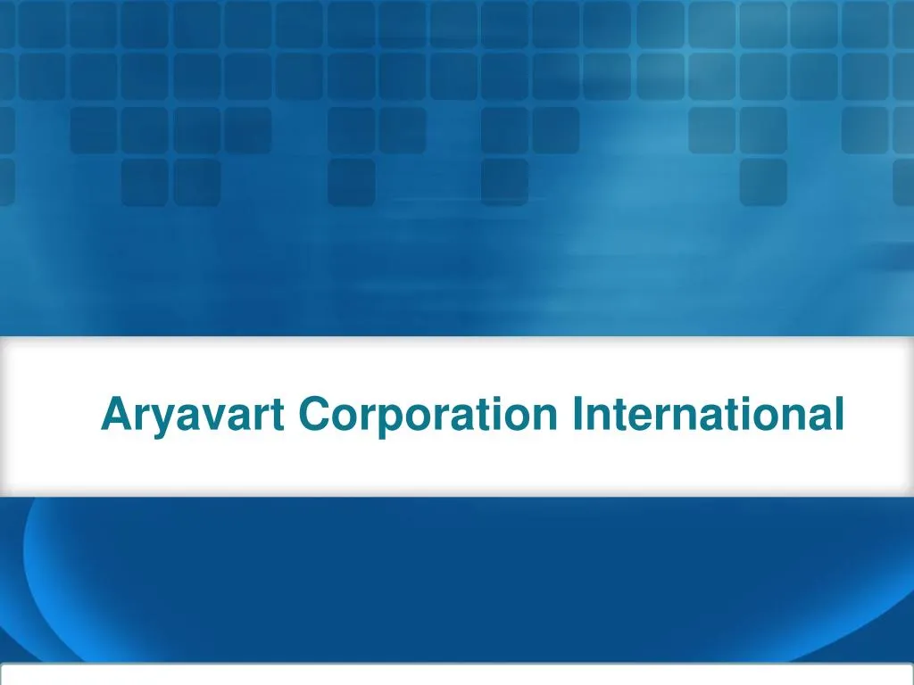 aryavart corporation international