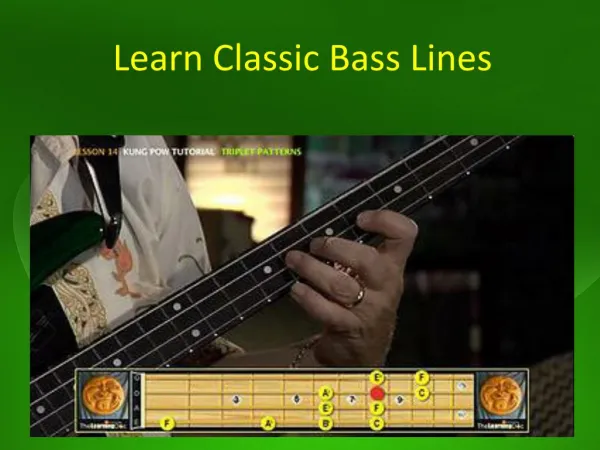 Learn Classic Bass Lines